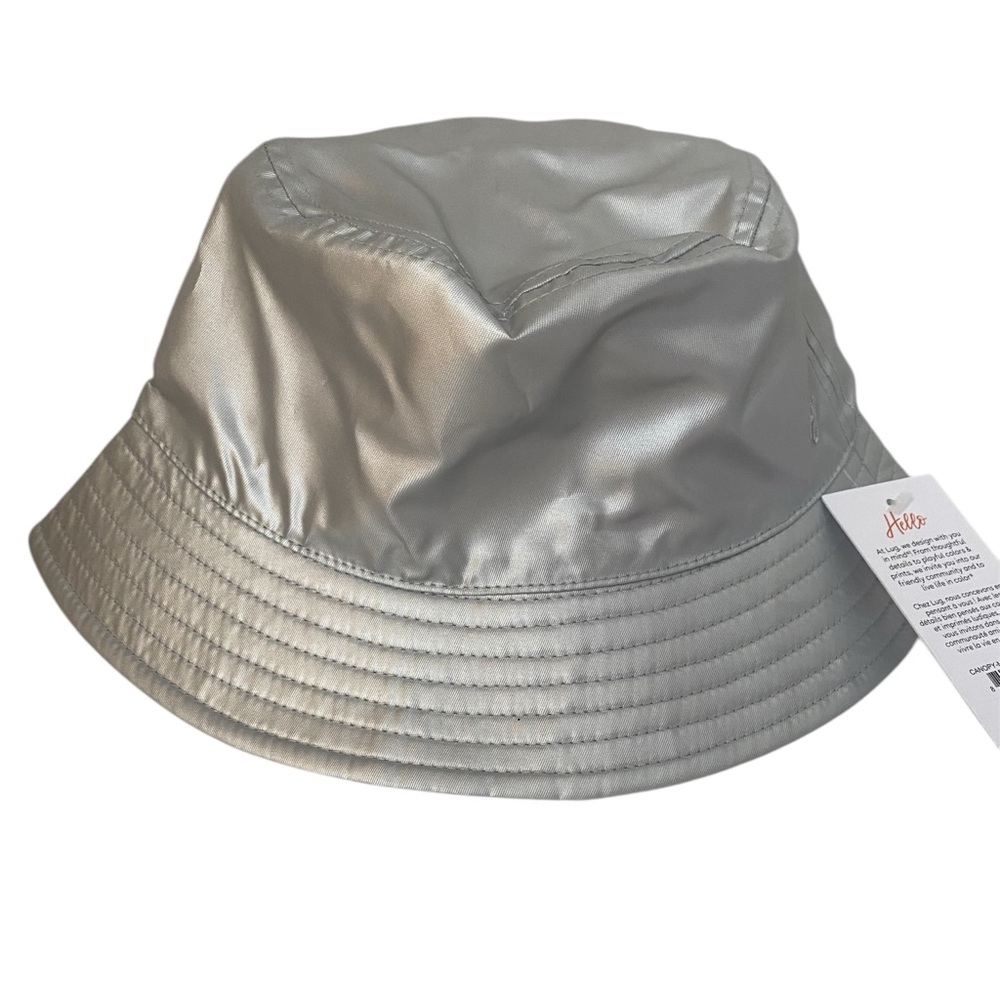 Lug Canopy Bucket Hat Metallic Silver New